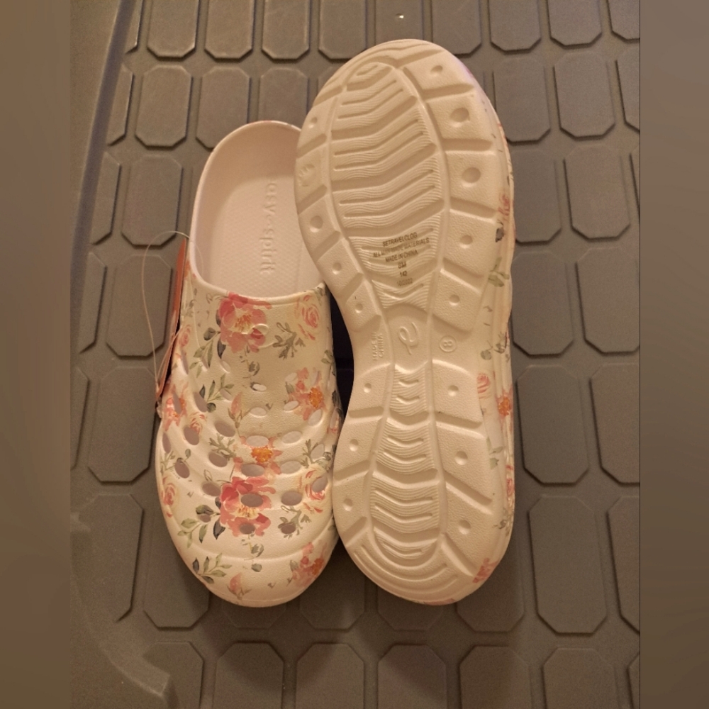 EASY SPIRIT floral clogs BRAND NEW Size 8 ๐น ROSES only 2 left - Picture 5 of 7